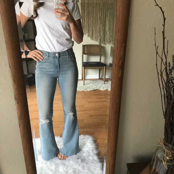 levis high waisted flare jeans